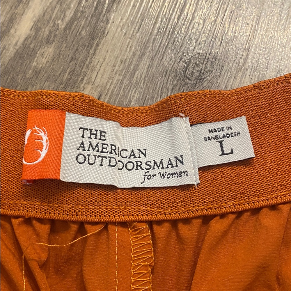 The American Outsdoorsman Nylon Gorpcore Terracotta Curved Hem Shorts SP22 LARGE - Picture 7 of 12